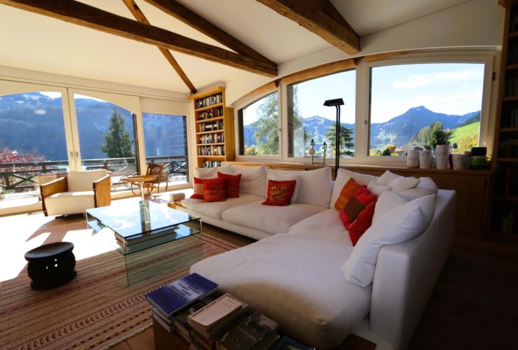 High-end apartment in Château-d'Oex with SPA and breathtaking vistas